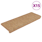 Tapis d'escalier autocollants 15 pcs 65x21x4 cm Orange