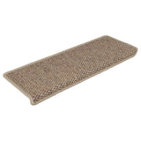 Tapis d'escalier autocollants 15 pcs 65x21x4 cm Sable