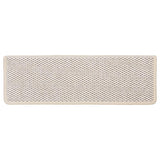 Tapis d'escalier autocollants 15 pcs 65x21x4 cm Crème