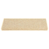 Tapis d'escalier autocollants 15 pcs 65x21x4 cm Beige clair