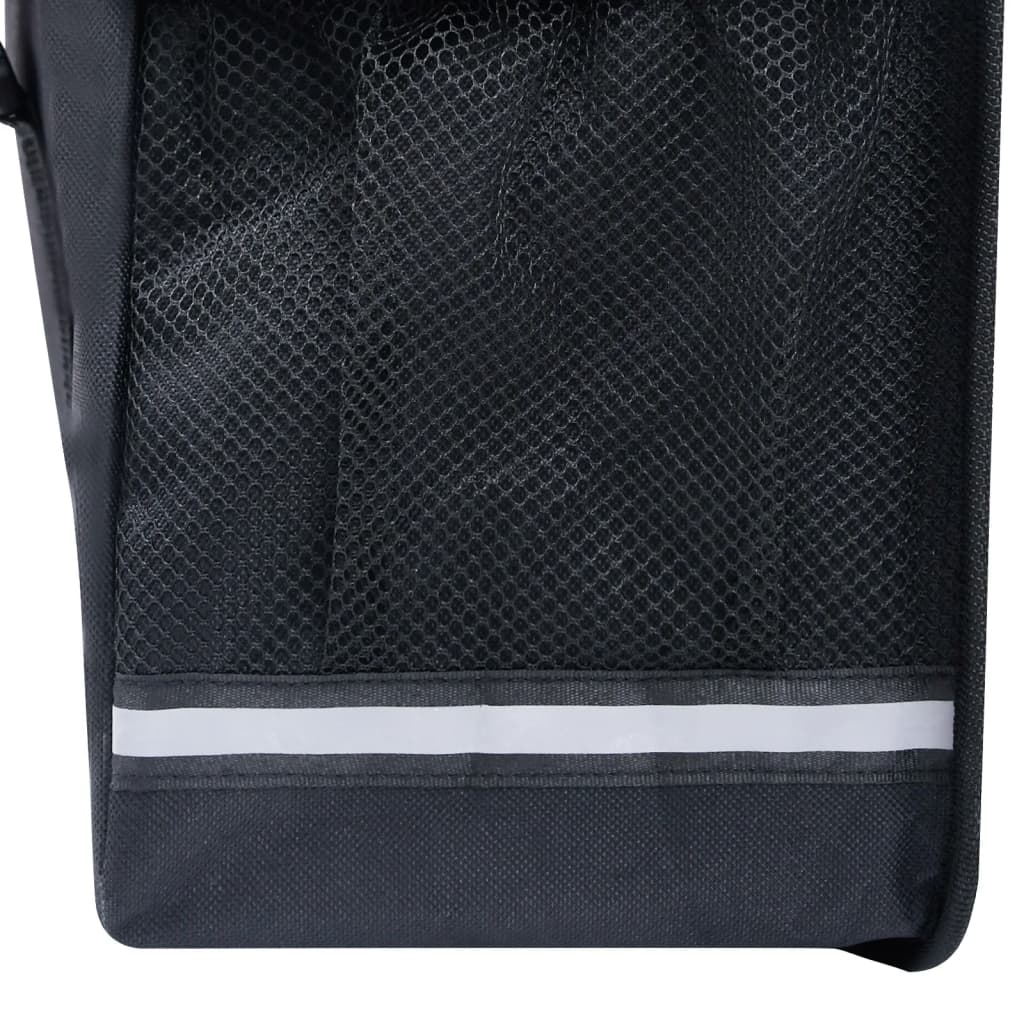 Sac de vélo double pour porte-bagages étanche 35 L Noir