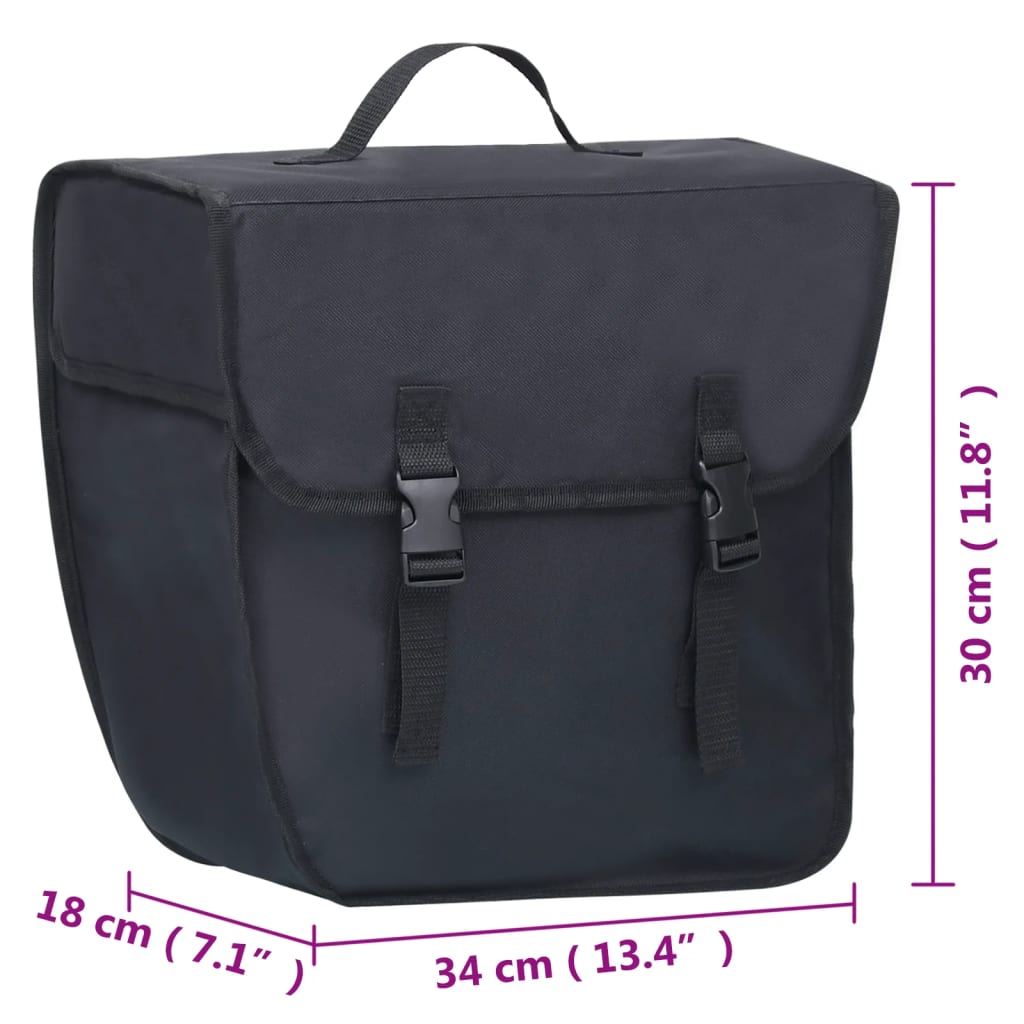 Sac de vélo simple pour porte-bagages étanche 21 L Noir