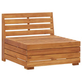 Salon de jardin 2 pcs avec coussins bois d'acacia solide