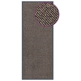 Tufted doormat 60x150 cm Dark brown