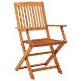 Chaises de jardin pliables lot de 4 Bois d'eucalyptus massif