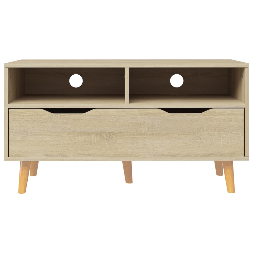 Meuble TV chêne sonoma 90x40x48,5 cm bois d'ingénierie