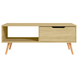 Table basse Chêne Sonoma 100x49,5x43 cm Bois d'ingénierie