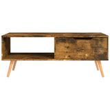 Table basse Chêne fumé 100x49,5x43 cm Bois d'ingénierie