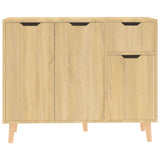 Buffet chêne sonoma 90x30x72 cm bois d'ingénierie