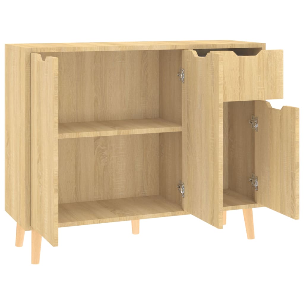 Buffet chêne sonoma 90x30x72 cm bois d'ingénierie