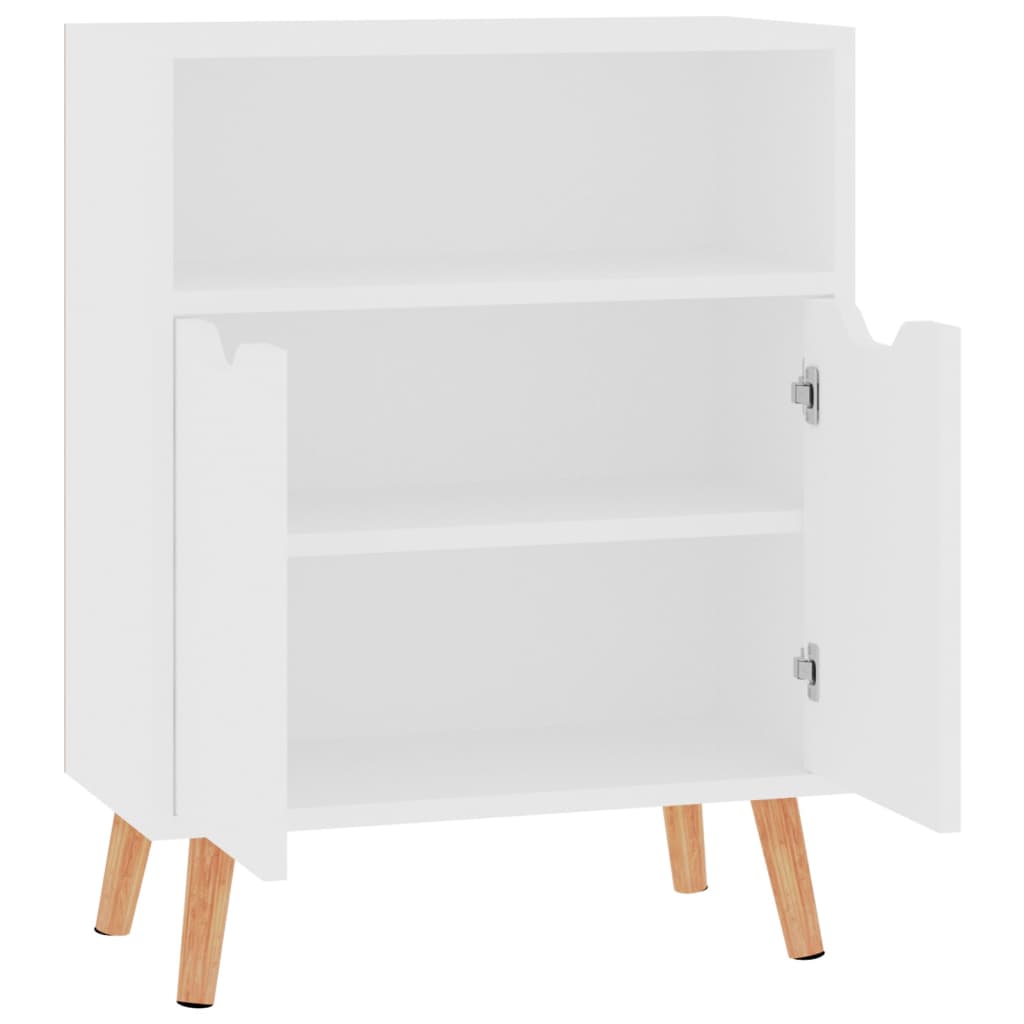 Buffet blanc 60x30x72 cm bois d'ingénierie