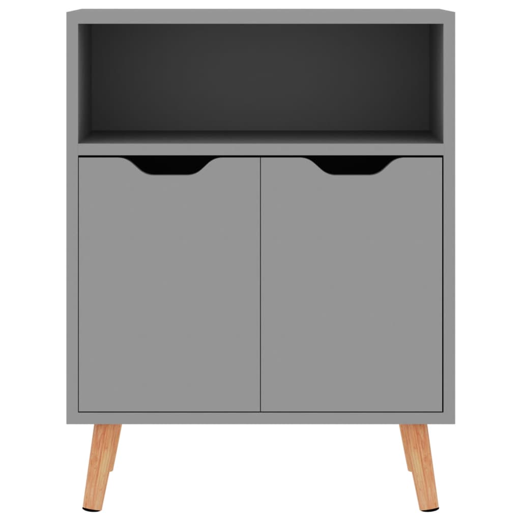 Graues Sideboard 60x30x72 cm aus Holzwerkstoff