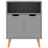 Graues Sideboard 60x30x72 cm aus Holzwerkstoff