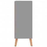 Graues Sideboard 60x30x72 cm aus Holzwerkstoff