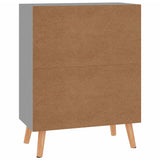 Graues Sideboard 60x30x72 cm aus Holzwerkstoff