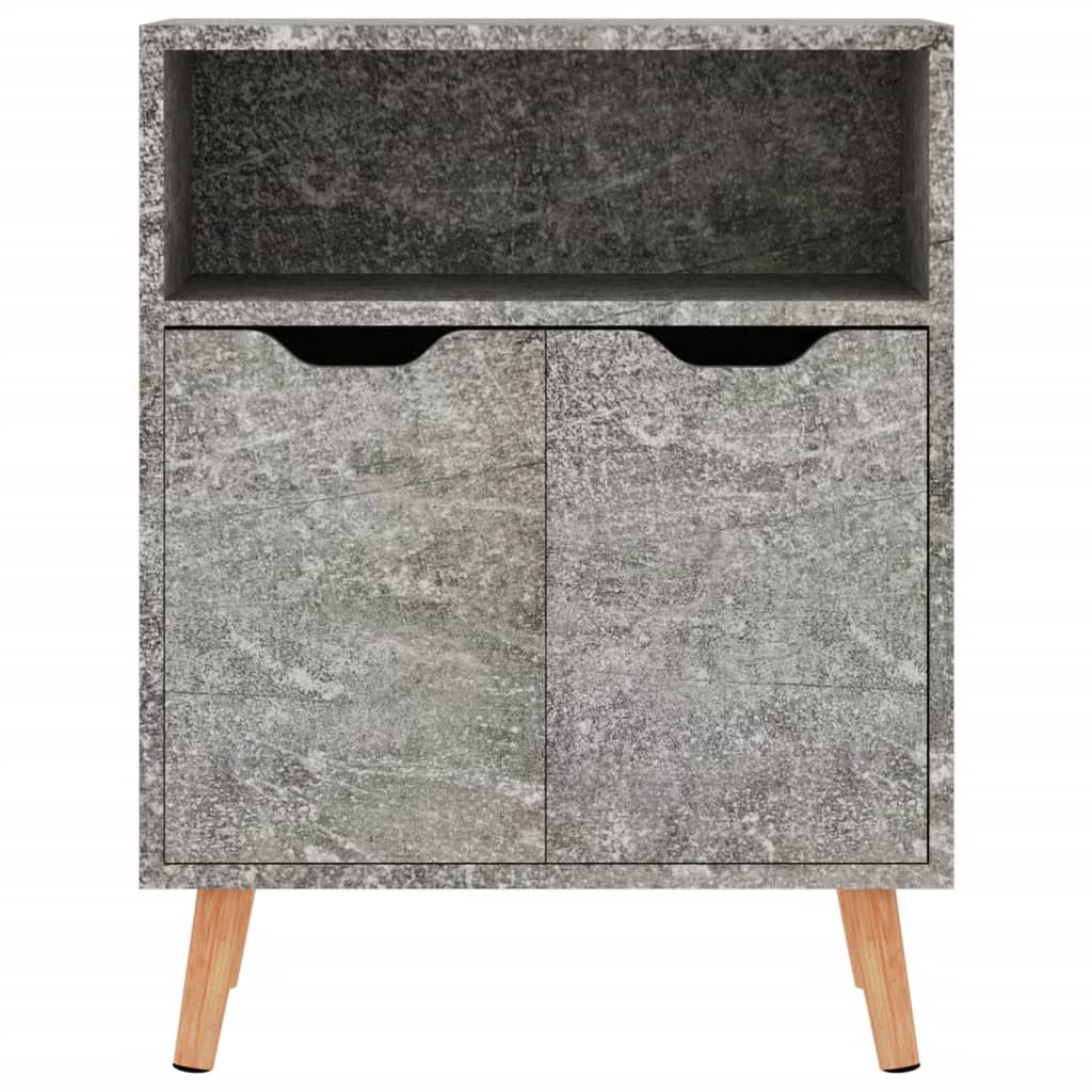 Betongraues Sideboard 60x30x72 cm, Holzwerkstoff