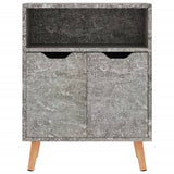 Betongraues Sideboard 60x30x72 cm, Holzwerkstoff