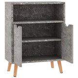 Buffet gris béton 60x30x72 cm bois d'ingénierie