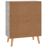 Betongraues Sideboard 60x30x72 cm, Holzwerkstoff