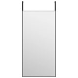 Miroir de porte Noir 40x80 cm Verre et aluminium