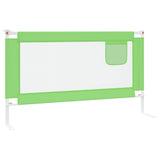 Barrière de sécurité de lit d'enfant Vert 140x25 cm Tissu