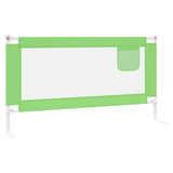 Barrière de sécurité de lit d'enfant Vert 160x25 cm Tissu