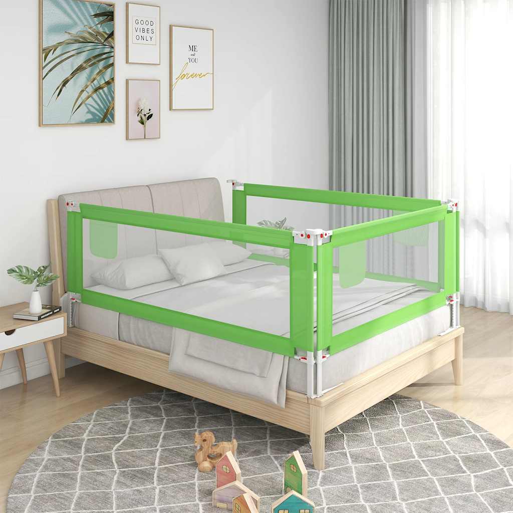 Green Child Bed Safety Barrier 190x25 cm Fabric