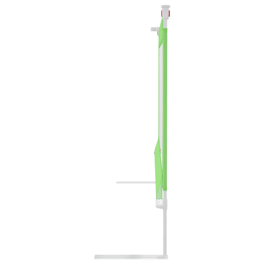 Barrière de sécurité de lit d'enfant Vert 200x25 cm Tissu