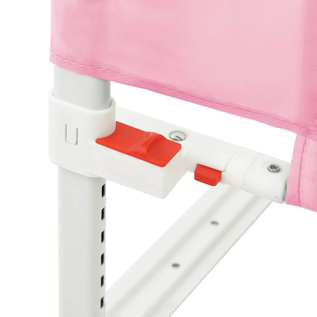 Barrière de sécurité de lit enfant Rose 90x25 cm Tissu