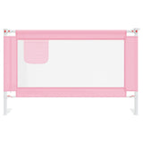 Barrière de sécurité de lit d'enfant Rose 120x25 cm Tissu