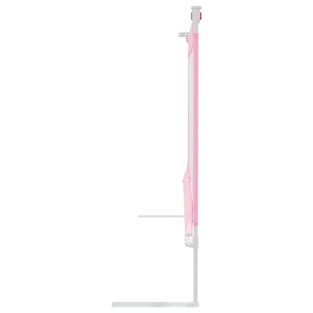 Barrière de sécurité de lit d'enfant Rose 150x25 cm Tissu