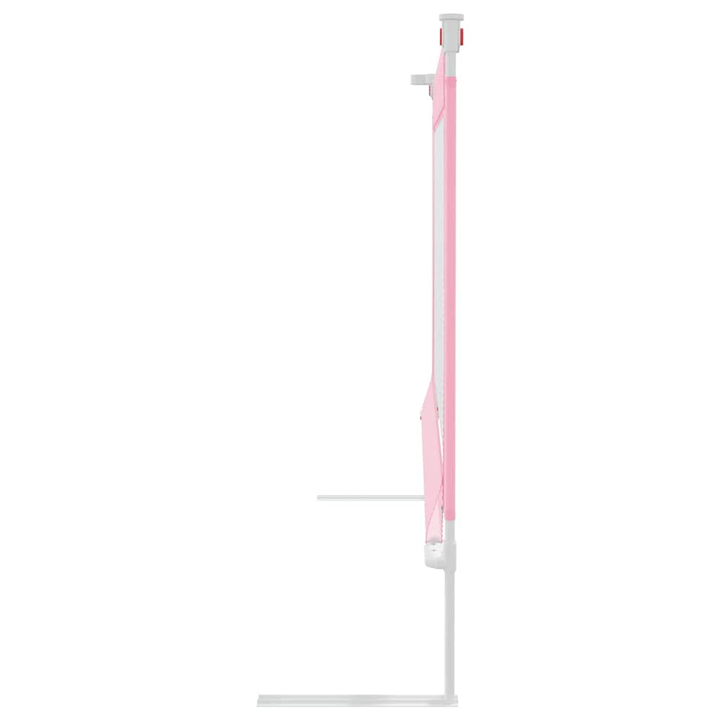 Sicherheitsbarriere für Kinderbetten, rosa, 160 x 25 cm, Stoff