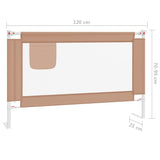 Kinderbett-Sicherheitsgitter Taupe 120x25 cm Stoff