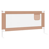 Kinderbett-Sicherheitsgitter Taupe 180x25 cm Stoff