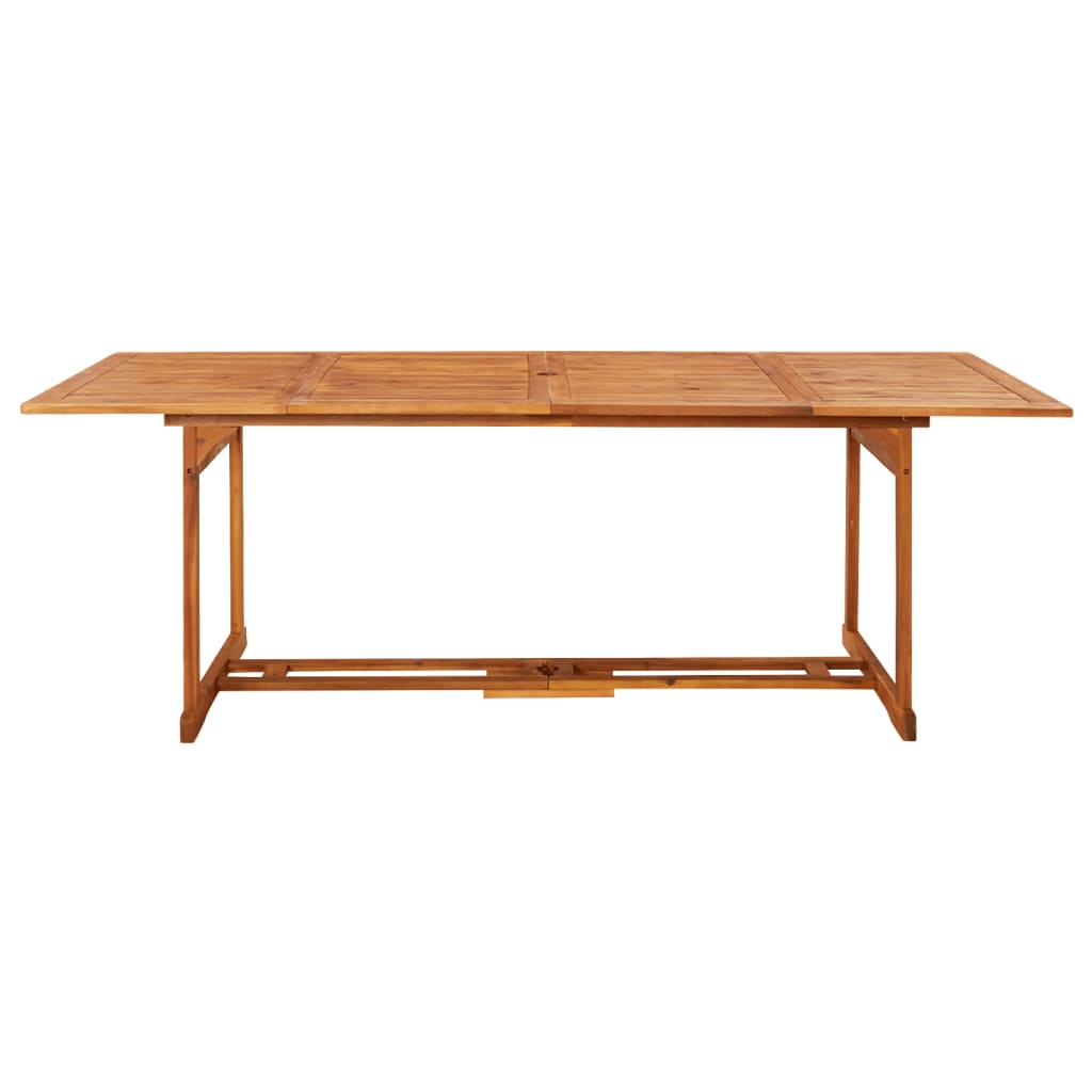 Table à dîner de jardin 220x90x75 cm Bois d'acacia massif