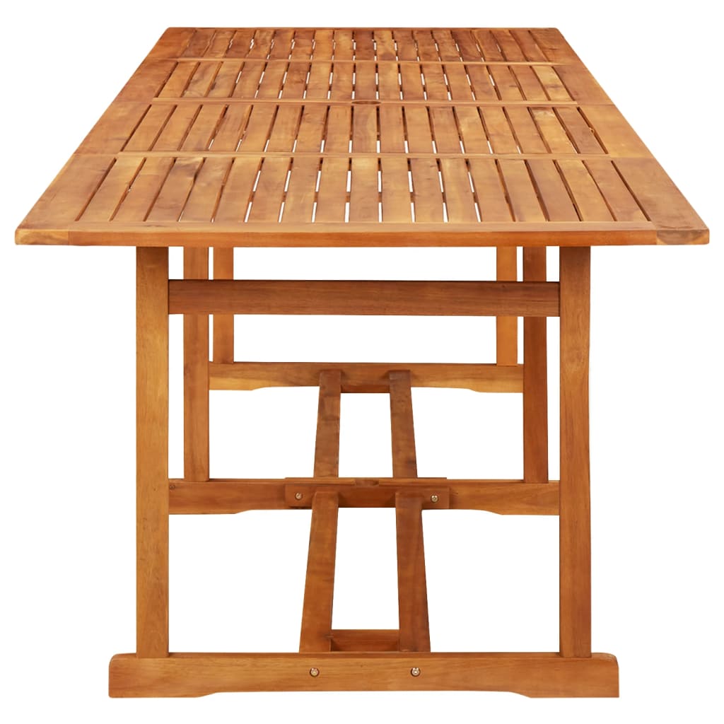 Table à dîner de jardin 280x90x75 cm Bois d'acacia massif