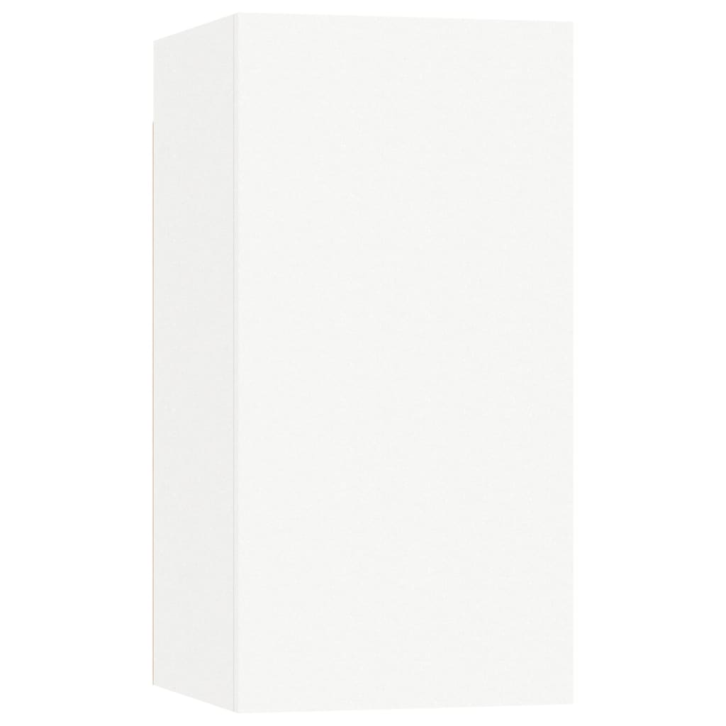 Meuble TV Blanc 30,5x30x60 cm Bois d’ingénierie