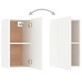 Meubles TV 2 pcs Blanc 30,5x30x60 cm Bois d’ingénierie