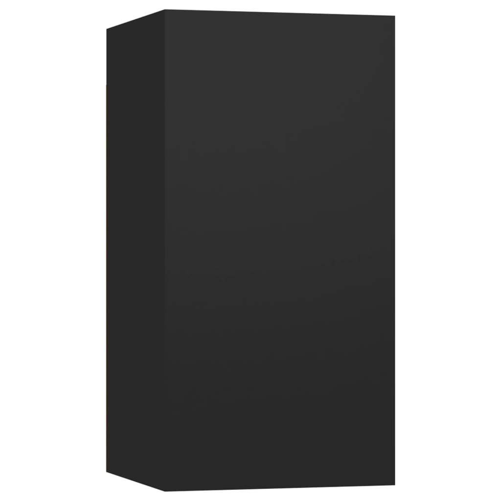 Meubles TV 2 pcs Noir 30,5x30x60 cm Bois d’ingénierie