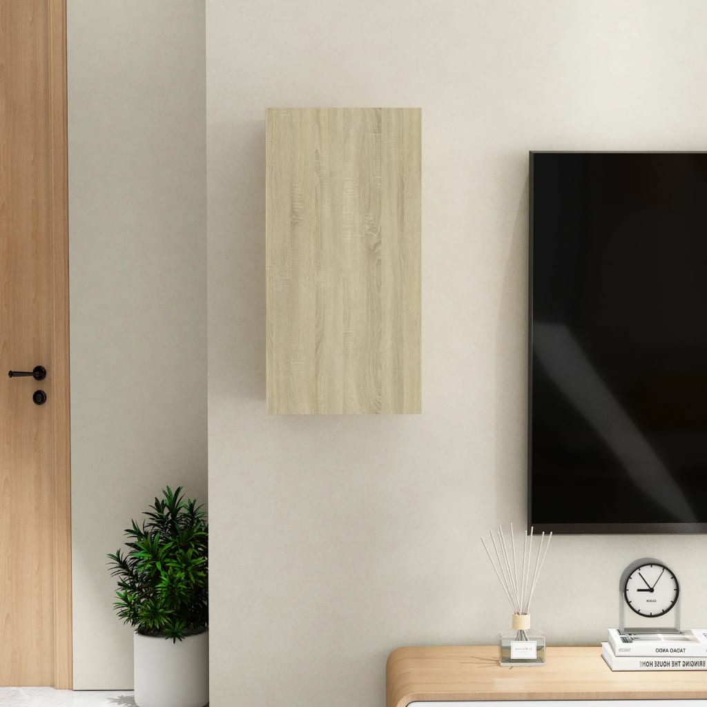 Meuble TV Chêne sonoma 30,5x30x60 cm Bois d’ingénierie