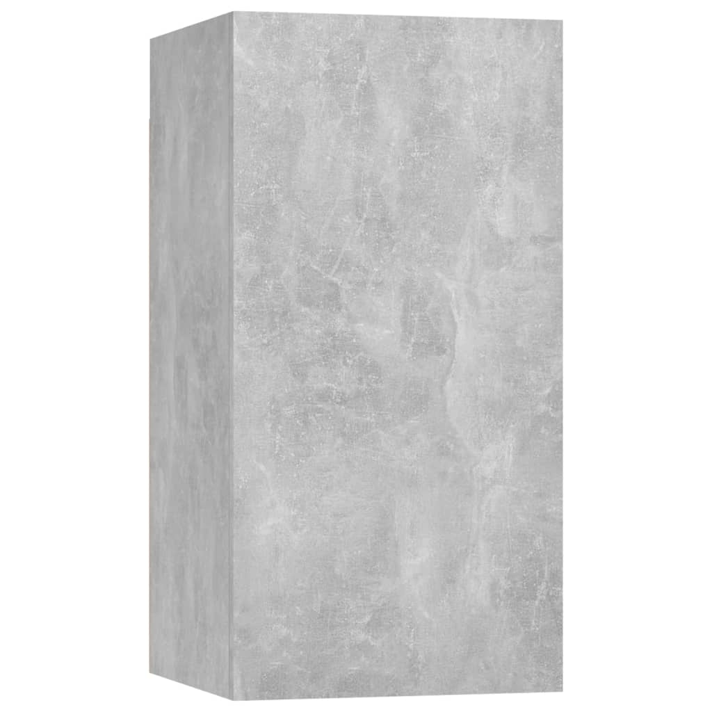 Meuble TV Gris béton 30,5x30x60 cm Bois d’ingénierie