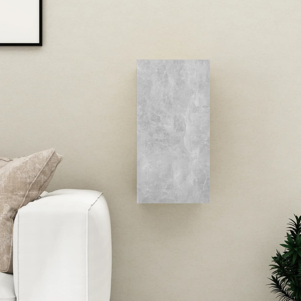 Meuble TV Gris béton 30,5x30x60 cm Bois d’ingénierie