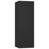 Meubles TV 2 pcs Noir 30,5x30x90 cm Bois d’ingénierie