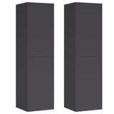 Meubles TV 2 pcs Gris 30,5x30x110 cm Bois d’ingénierie