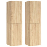 Meubles TV 2 pcs Chêne sonoma 30,5x30x110 cm Bois d’ingénierie