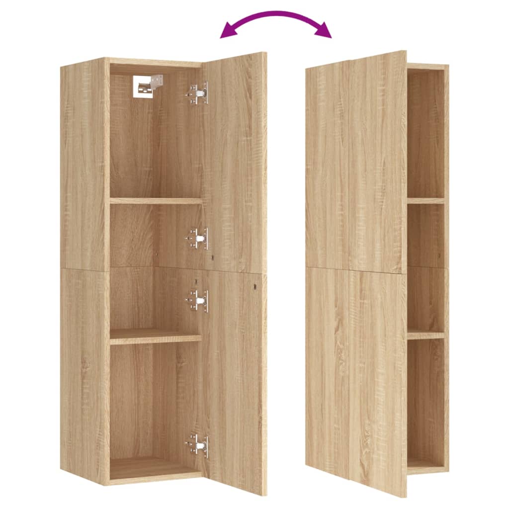 Meubles TV 2 pcs Chêne sonoma 30,5x30x110 cm Bois d’ingénierie