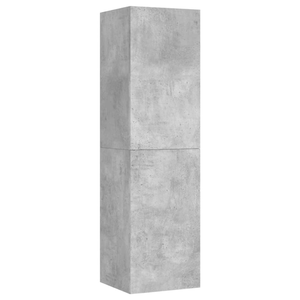 Meuble TV Gris béton 30,5x30x110 cm Bois d’ingénierie