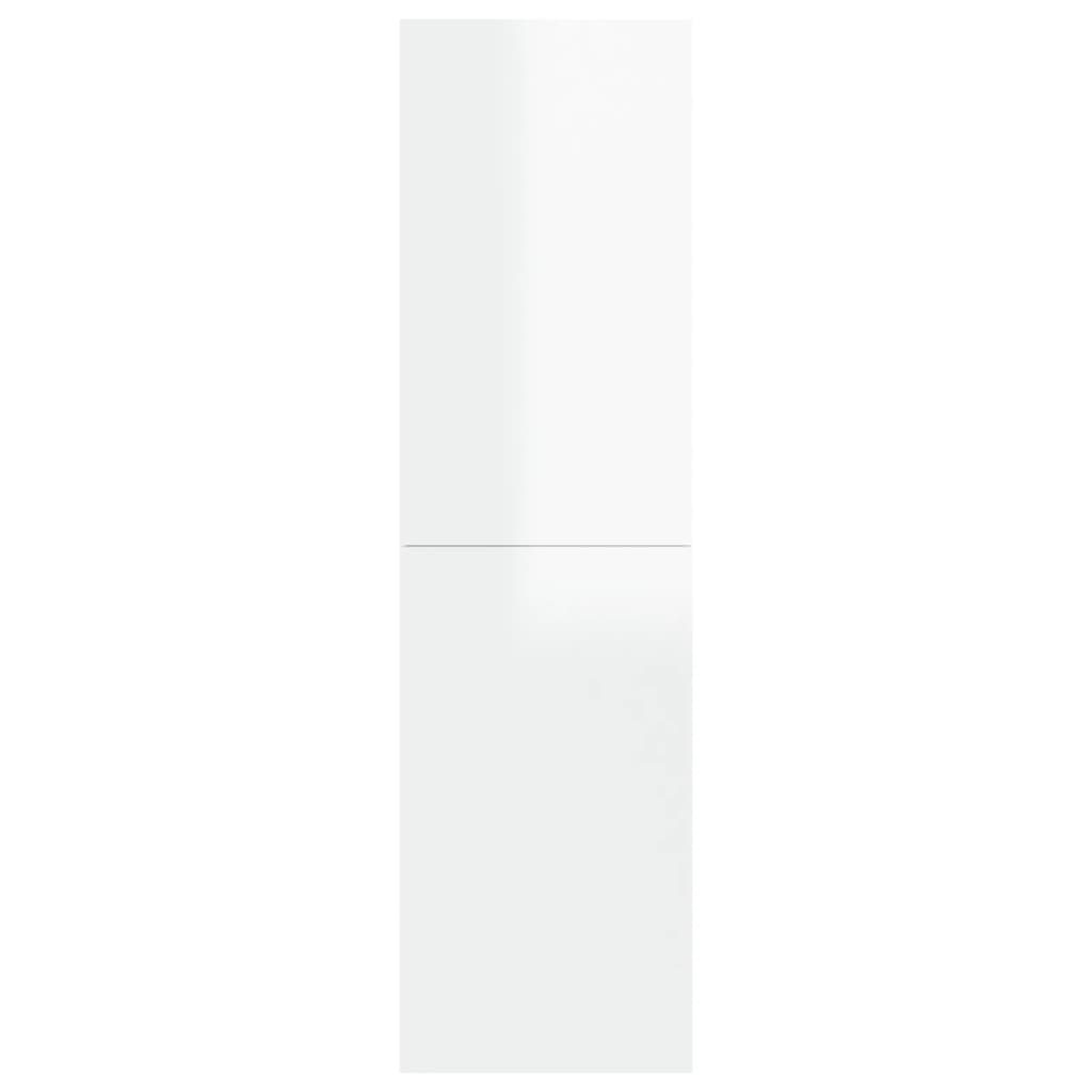 Meuble TV Blanc brillant 30,5x30x110 cm Bois d’ingénierie