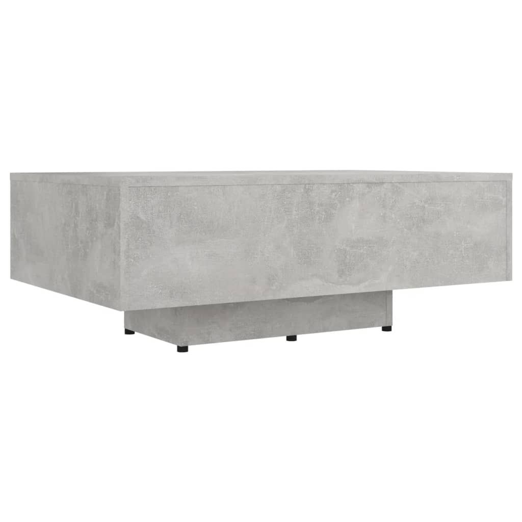 Table basse Gris béton 85x55x31 cm Bois d'ingénierie