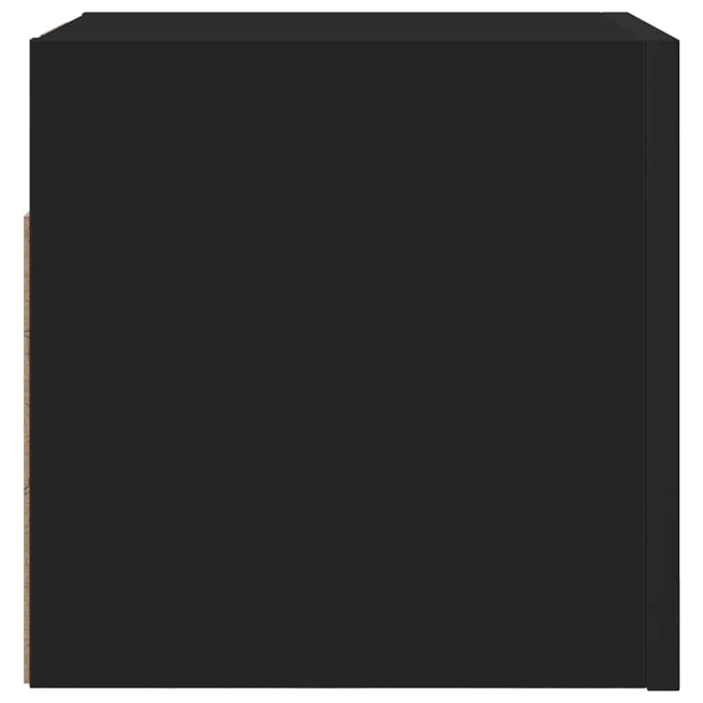 Meubles TV muraux 2 pcs Noir 30,5x30x30 cm